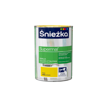 Emalia olejno-ftalowa Supermal 0,8L żółty