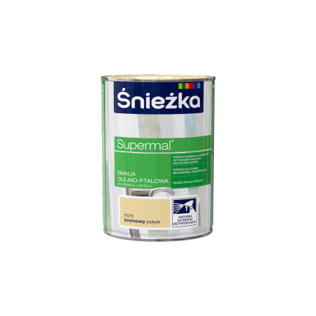 Emalia olejno-ftalowa Supermal 0,8L kremowy