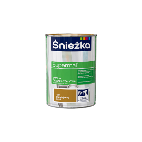 Emalia olejno-ftalowa Supermal 0,8L orzech jasny
